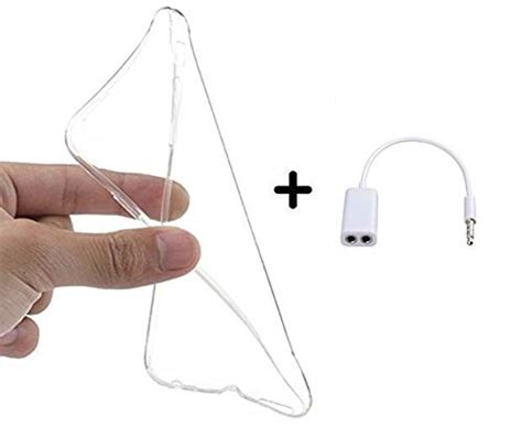 Transparent Silicon Back Case Cover for Lyf Wind 3 with 3.5mm Jack ...