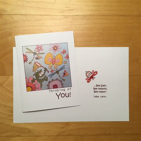 Buy Thinking of You Note Card Set of 7 Online in India - Etsy