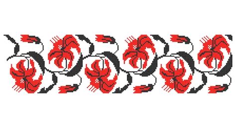 Haftowany dobry jak stary ręcznie robiony haft krzyżykowy etniczny wzór ...