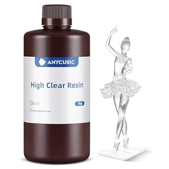3IDEA ANYCUBIC High Clear 3D Printer Resin, Resist Yellowing and Highly ...