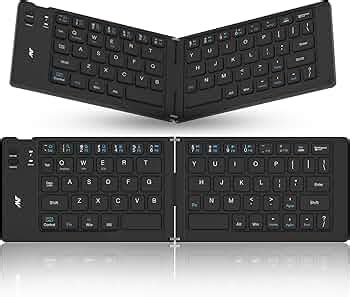 ANT WK150 Ergonomic Foldable Wireless Bluetooth Keyboard Split Travel ...