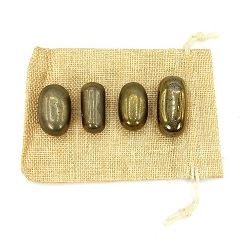 Plus Value Premium Pyrite Tumbled Stone Reiki Healing Aura Chakra ...