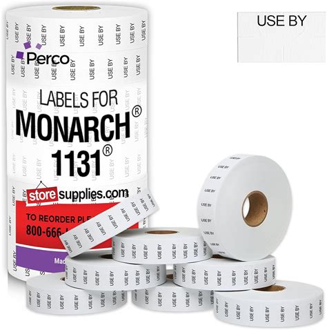 Perco Black Print on White USE by Labels for Monarch India | Ubuy