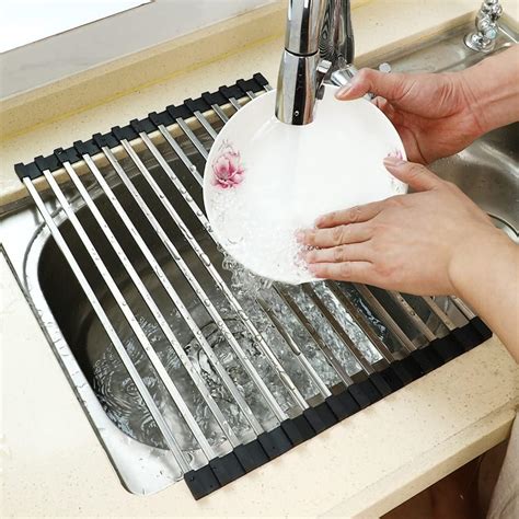 Ahyuan Roll up Dish Drying Rack for Kitchen Counter India | Ubuy
