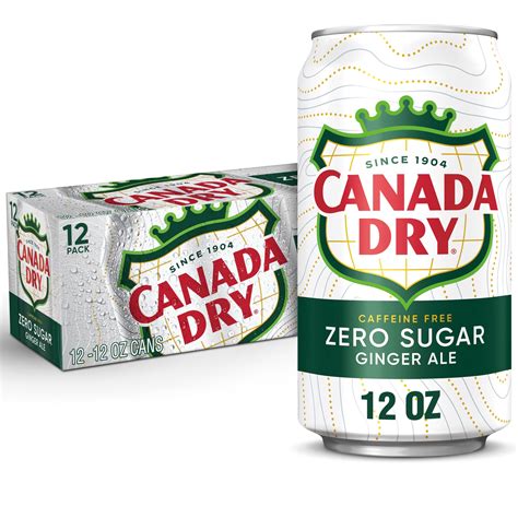 Canada Dry Zero Sugar Ginger Ale Soda, 12 fl oz cans, 12 pack for sale ...