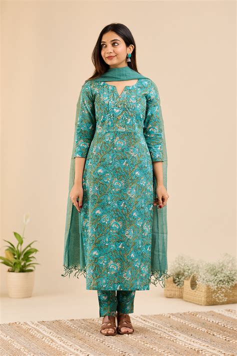 Elegant Cotton Salwar Kameez Suit For Office Wear