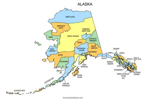 Printable Map Of Alaska - Mom Printable