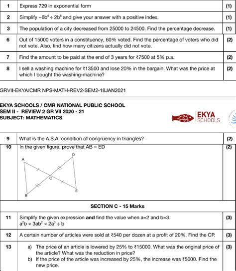 Image result for Math Question Paper
