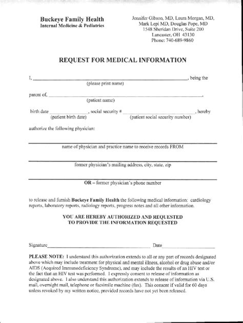 Request for Medical Information - Fill Out, Sign & Share Online | pdfFiller