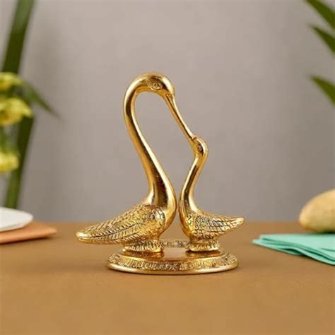 PURESTORY Swan Pair Showpiece | Pair of Kissing Duck | Swan Showpieces ...