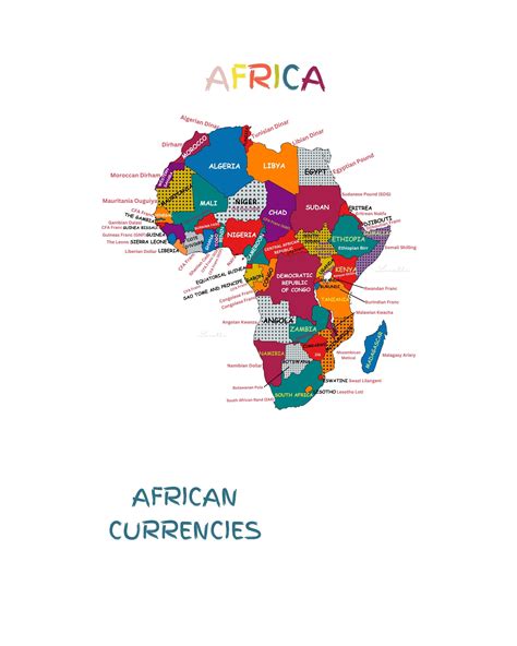 Digital Map of Africa With African Currencies. - Etsy