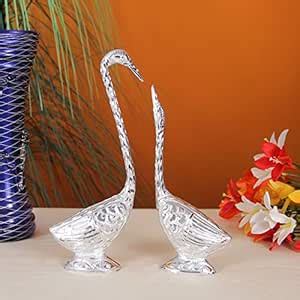 Handicrafts Paradise Pair of Kissing Swan/Duck Home Decor Showpiece in ...