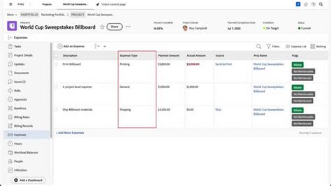 Set up expense types | Adobe Workfront