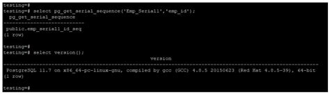 PostgreSQL Serial 的图像结果