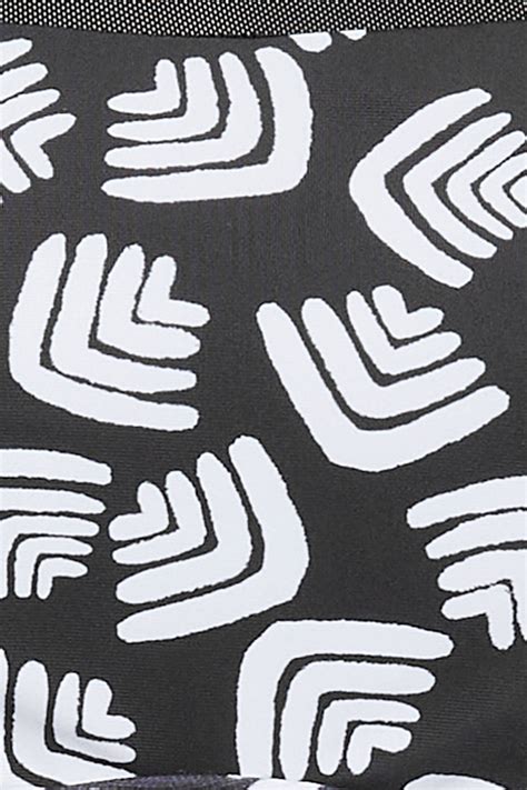 YOURS Plus Size Black Abstract Print Tummy Control Swimdress | Yours ...