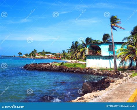 Old Hotel Beach North End Big Corn Island Nicaragua Central Ame Stock ...