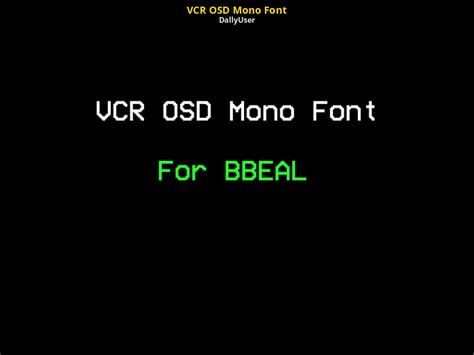 VCR OSD Mono Font Mod for Baldi's Basics | Baldi Mods