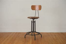 Image result for Industrial Drafting Stool with Back