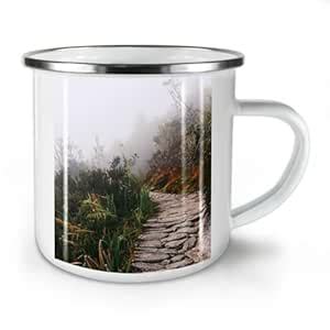 Buy APSRA Fog Pathway Photo New Enamel Tea Mug 10 oz Online at Low ...
