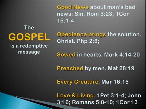 What is the GOSPEL? | Borger church of Christ @ Franklin & Juniper
