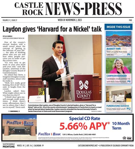 Castle Rock News Press November 2, 2023 by Colorado Community Media - Issuu