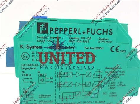 PEPPERL+FUCHS SWITCH AMPLIFIER K-SYSTEM KFD2-SR2-EX2.W 132960 | United ...