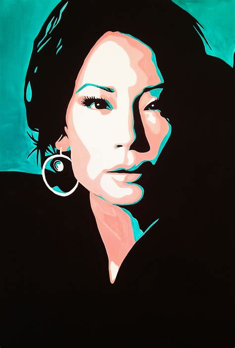 Люси Лью вектор портрет акрил поп арт Lucy Liu Vector Portrait Acrylic ...