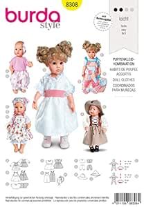 8308 Burda Doll Clothes Sewing Pattern for 12-18 Dolls : Amazon.in ...