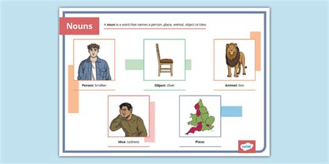 Older Learners Noun Display Poster - Twinkl - Adult - Twinkl