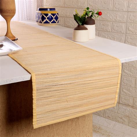 Bamboo Table Runners - Beige | Silpakarman