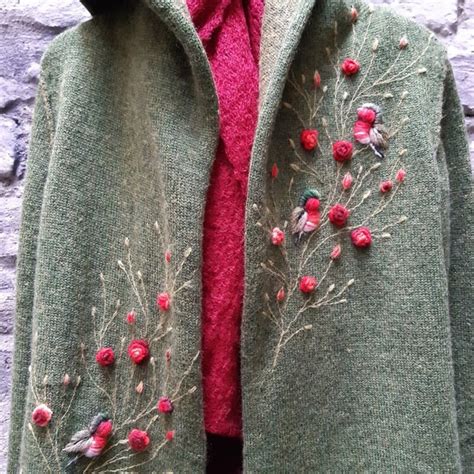 Image result for Embroidering On Wool Clothes