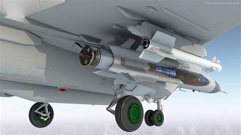 3D model MiG 29 Fighter Aircraft with X-31PM Supersonic Missile Rigged ...