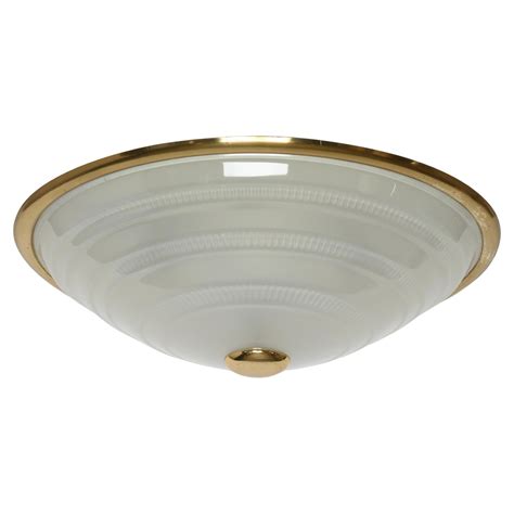 Italian Murano Glass Fluted Dome Flush Mount Ceiling Fixture at 1stDibs ...