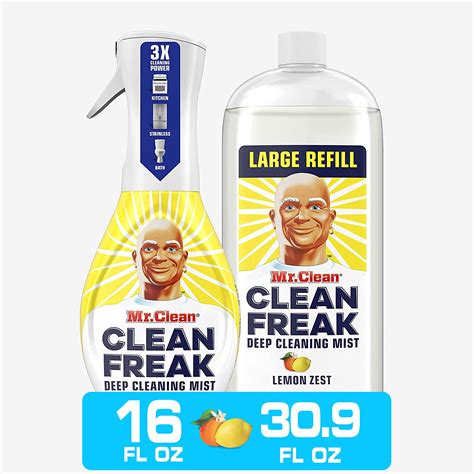 Mr. Clean Clean Freak Mist Cleaning Kit - Lemon Scent - Bathroom ...