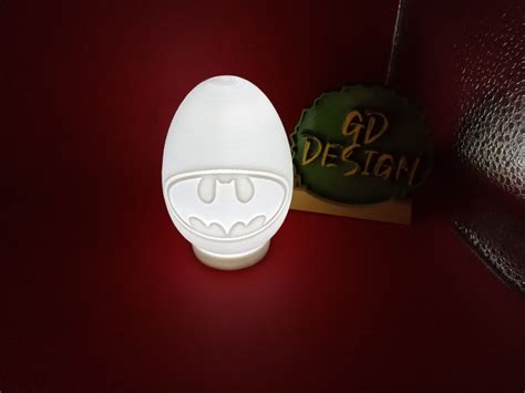 STL file Batman Easter Egg FILLABLE AND OR TEALIGHT 🥚・3D printer model ...