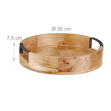 Buy Mango Wood Round Serving Tray HERE