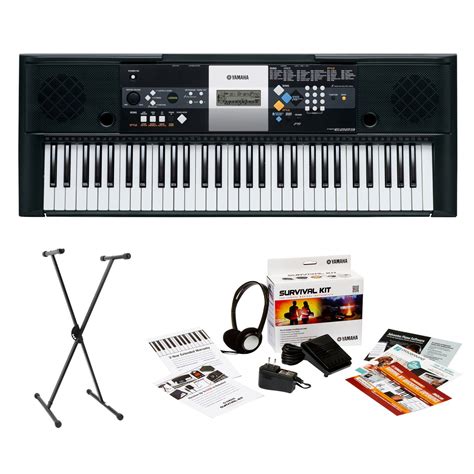 Yamaha PSR-E233 61-Key Premium Portable Keyboard Package with ...