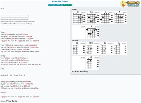 Chord: Burn Me Down - Marty Stuart - tab, song lyric, sheet, guitar ...