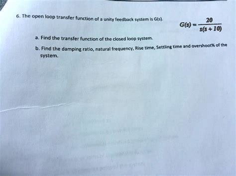 Image result for Closed Loop Transfer Function Formual Unity Feeback