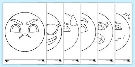👉 😊 Emoji Colouring Pages Printable | Twinkl
