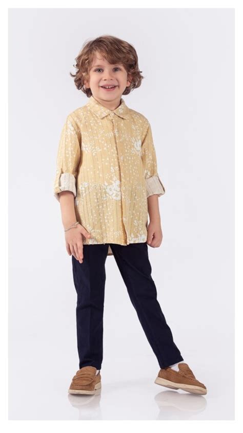 Wholesale Boys 2-Piece Shirt and Pants Set 5-8Y Lemon 1015-9909 Boys ...