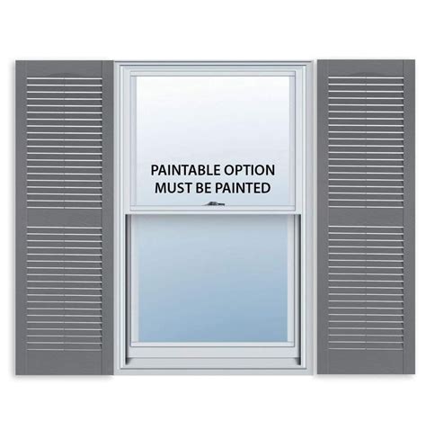 15 Inch x 39 Inch Standard Louver Exterior Vinyl Window Shutters ...