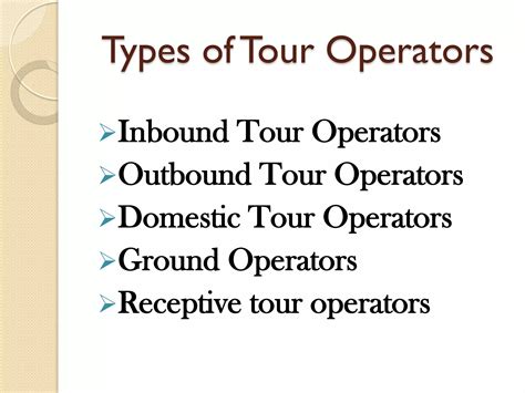 Image result for Classifications Ofn Tour Operations