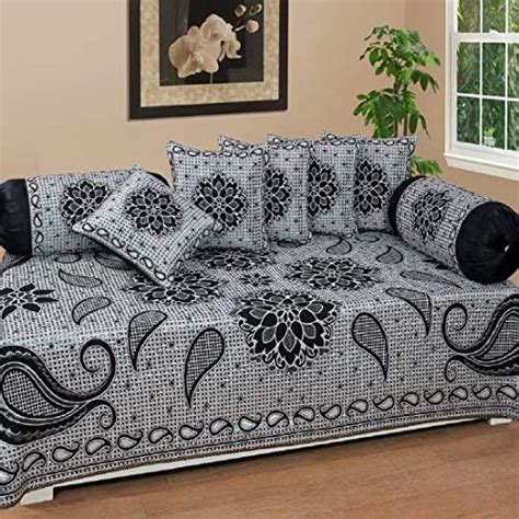 Buy FRESH FROM LOOM Velvet Diwan Set - 1pc Single Bedsheet with 2 ...