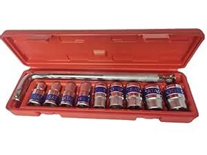 SATAGOOD 10 Pcs Socket Wrench Spanner Set Automobile Repair Tool Box ...