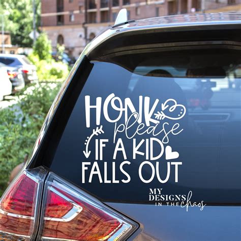 Car Decal SVG, Funny Car Sticker SVG File for Silhouette and Cricut ...