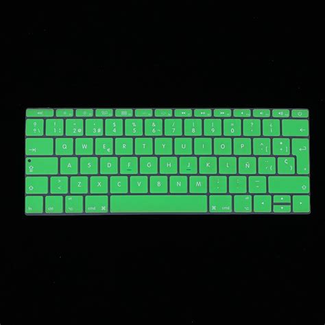 Spanish Phonetic Keyboard Protective Film for 12 inch Macbook green ...