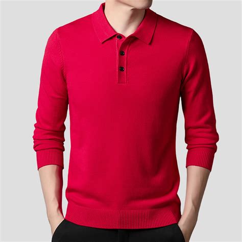 Aueoeo Mens Knit Shirts Long Sleeve Casual Rib knit Shirt Lightweight ...