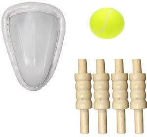 R S Green ball stumps 4 elguard Cricket Kit - Buy R S Green ball stumps ...