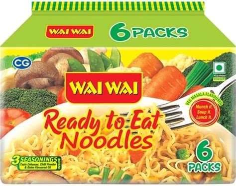 Wai Wai Ready To Eat Veg Masala Noodles, 420 Grams : Amazon.in: Grocery ...